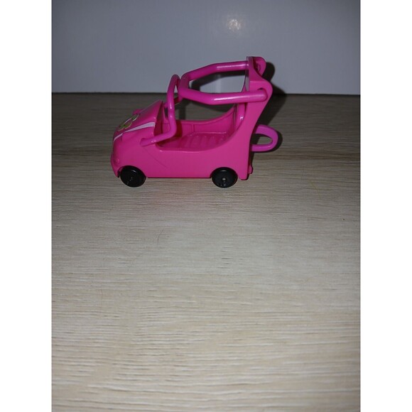 Polly Pocket Roller Coaster Toy Car Replacement Mattel Pink 2008 3 Inches - Picture 4 of 9